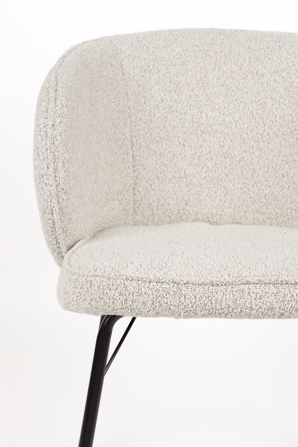 Joa - Set of 2 Dining Chairs - Polyester - Beige