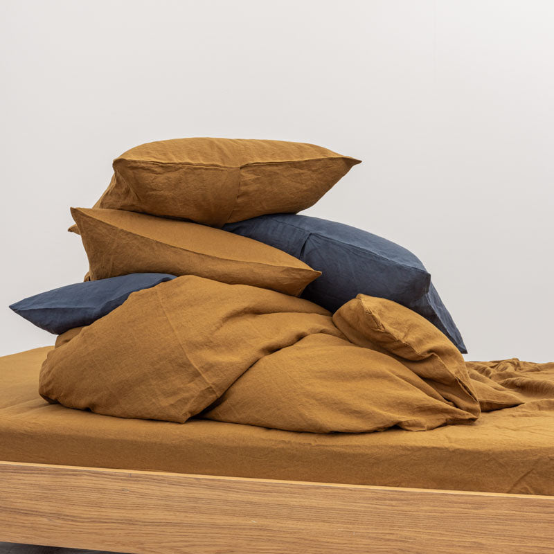 2 Pillowcases - In Washed Linen 190G/M² - Mocha