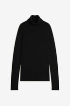 Jersey Cuello Vuelto 4 Hilos - Linda - Negro
