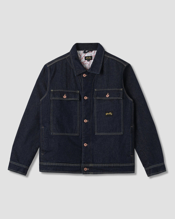 Veste Lined Trucker - Single Rinse Denim