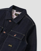 Lined Trucker Jacket - Single Rinse Denim