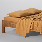 Flat Sheet - Washed Linen - Honey