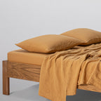 2 Pillowcases - Washed Linen 190G/M² - Honey