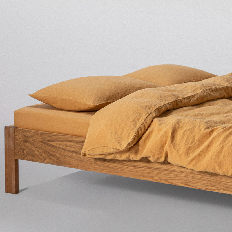 2 Pillowcases - Washed Linen 190G/M² - Honey