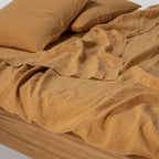 Flat Sheet - Washed Linen - Honey