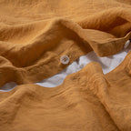 Duvet Cover - Washed Linen - Honey