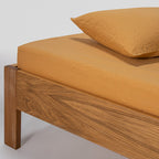 Fitted Sheet - Washed Linen - Honey