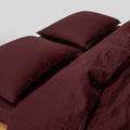 2 Pillowcases - In Washed Linen 190G/M² - Vines