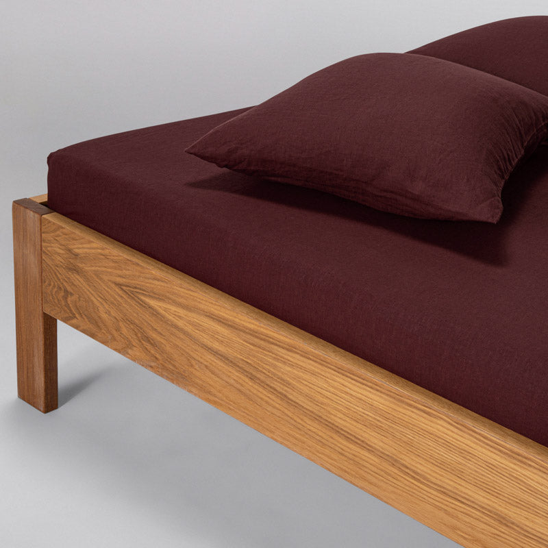 Fitted Sheet - Washed Linen 190G/M² - Vines