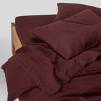 Fitted Sheet - Washed Linen 190G/M² - Vines