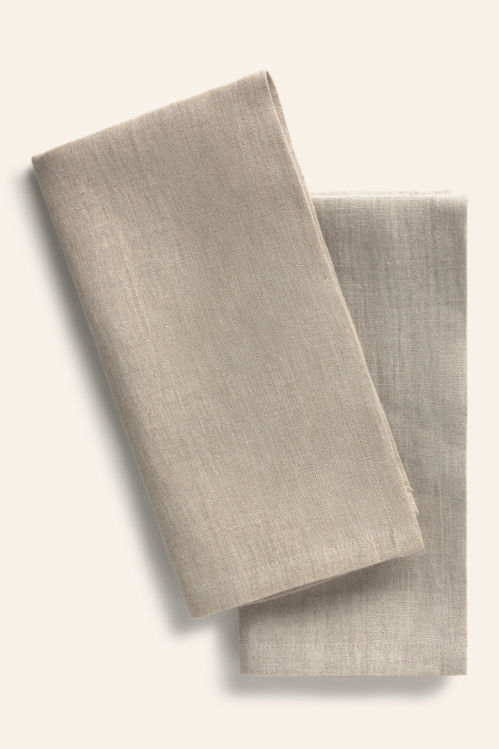 Pack of 2 Lino Napkins - Beige