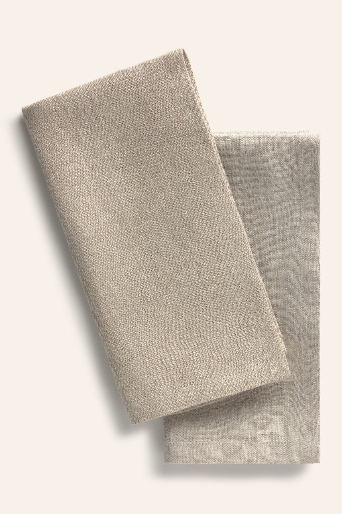 Pack of 2 Lino Napkins - Beige
