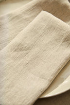 Pack of 2 Lino Napkins - Beige