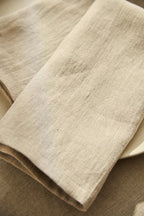 Pack of 2 Lino Napkins - Beige