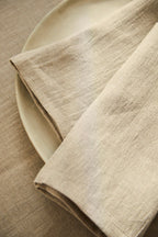 Pack of 2 Lino Napkins - Beige