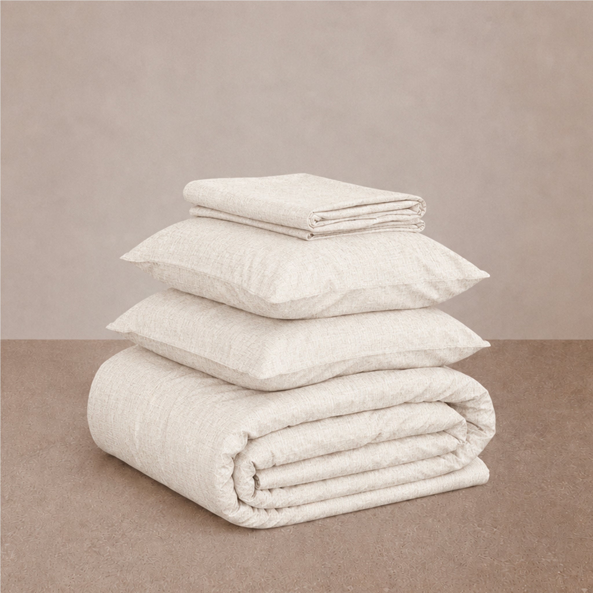 Housse De Couette Lin - 2 Coloris Au Choix