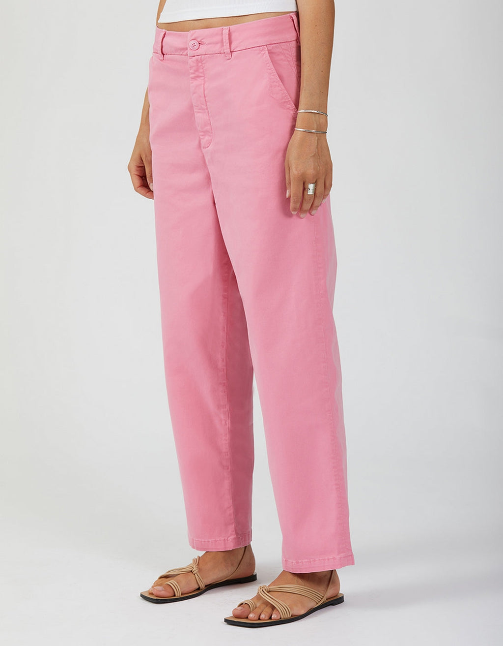 Pantalon Chino Lio - Pink Block - Femme