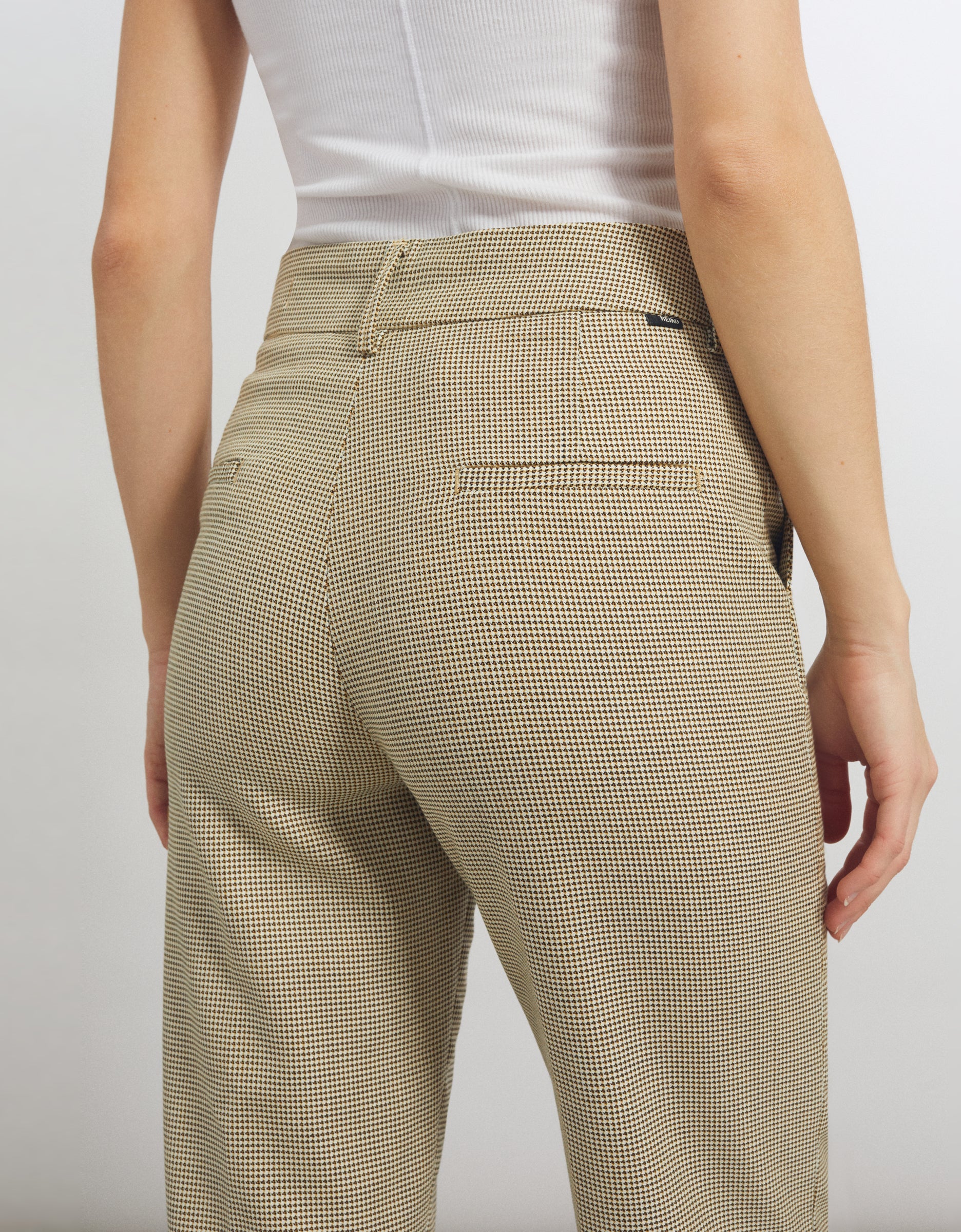 Pantalon Basic Liv Straight Cropped - Honeycomb - Femme