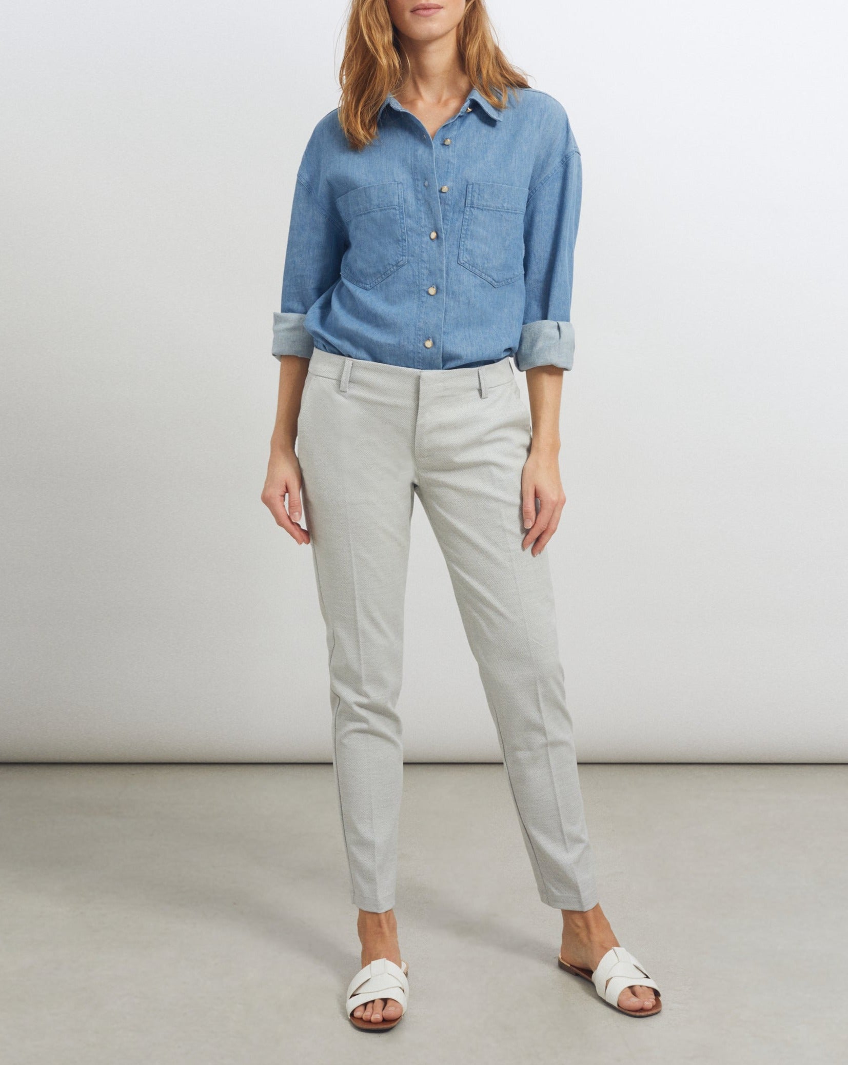 Pantalón Basic Lizzy Fancy - Cloudy - Mujer
