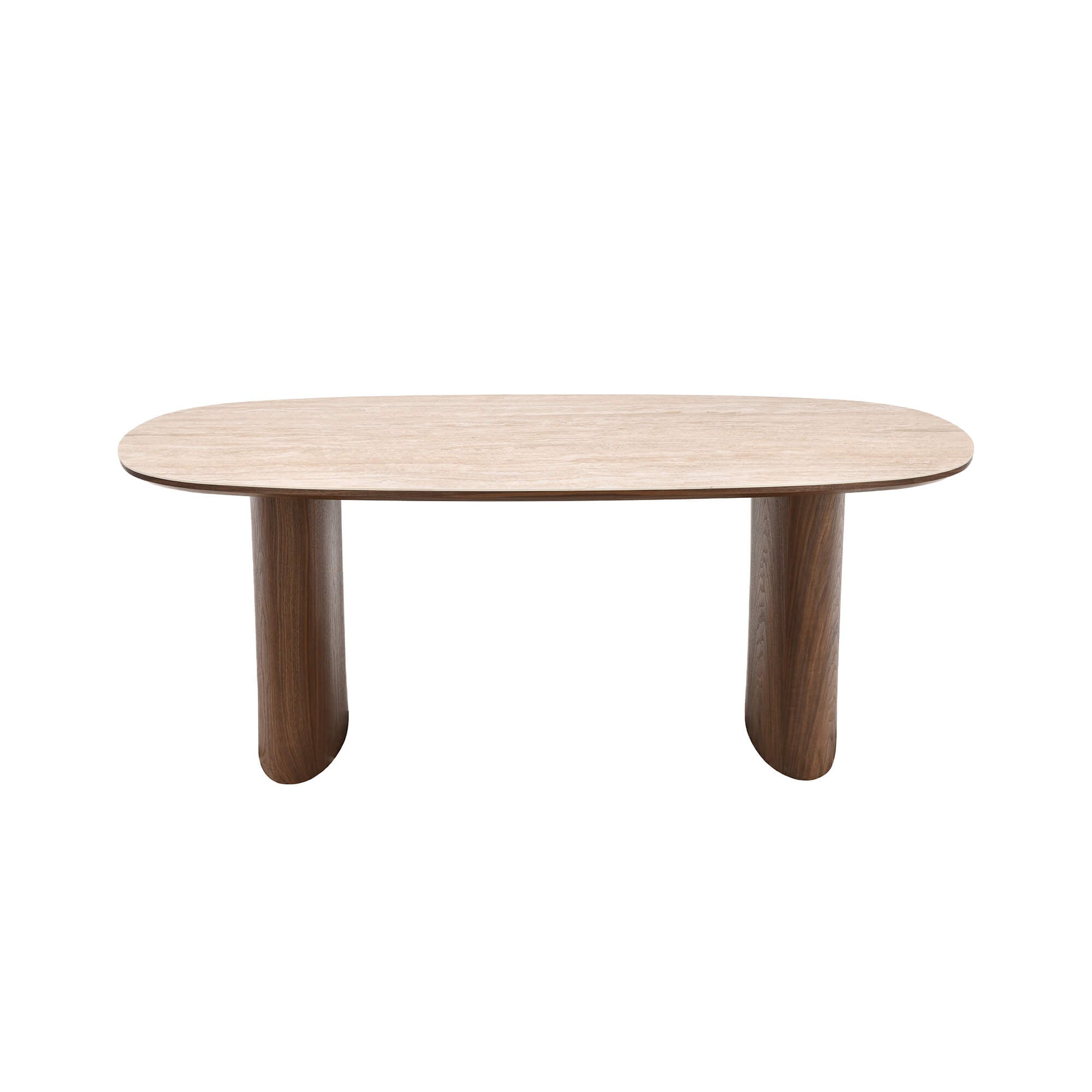 Loden - Table De Séjour - Céramique Effet Travertin - Vert