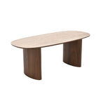 Loden - Table De Séjour - Céramique Effet Travertin - Vert