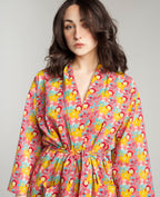 Long Kimono - Mackintosh coral