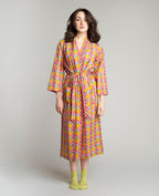 Long Kimono - Mackintosh coral