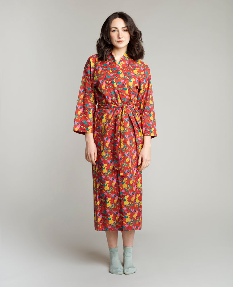 Kimono largo - Holy red clay