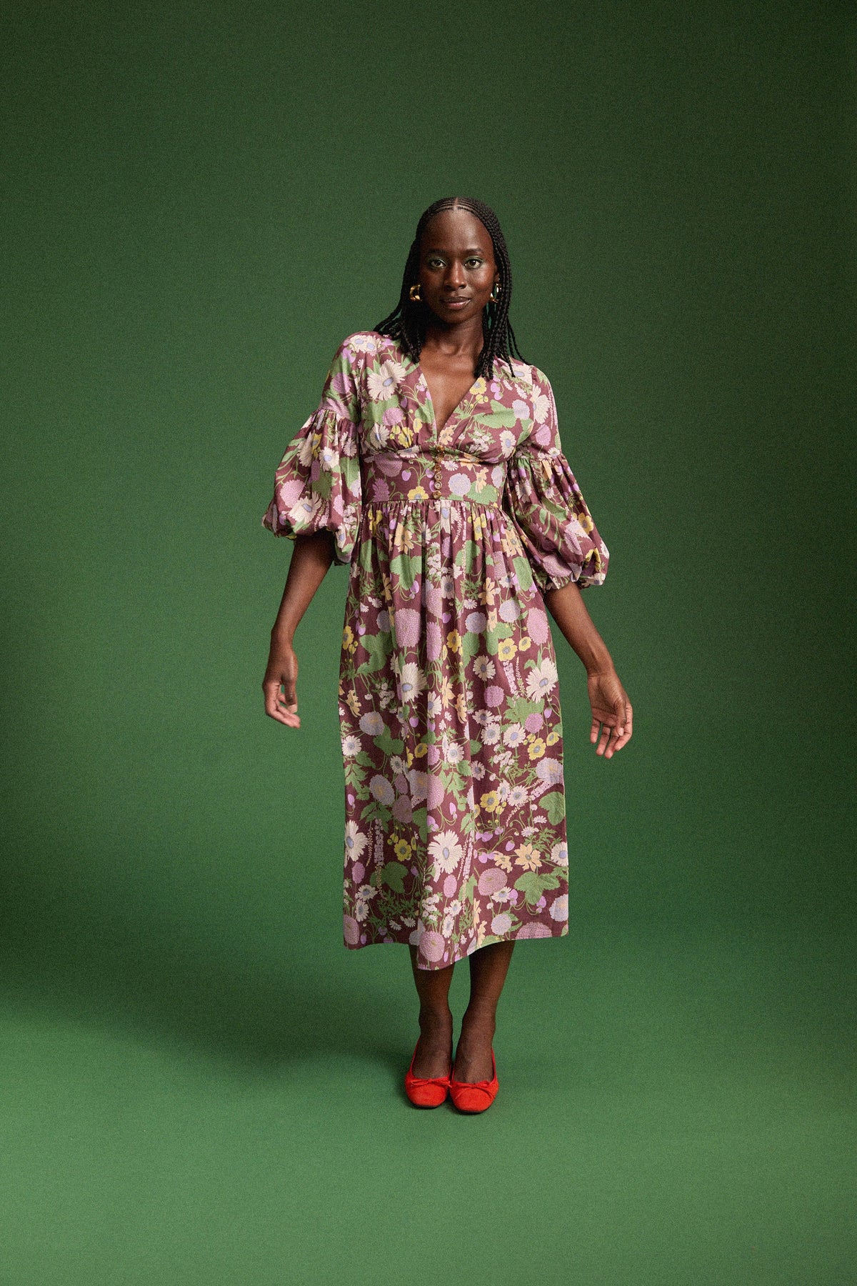 ROBE LEANDRA AUTUMN FLOWER MARKET