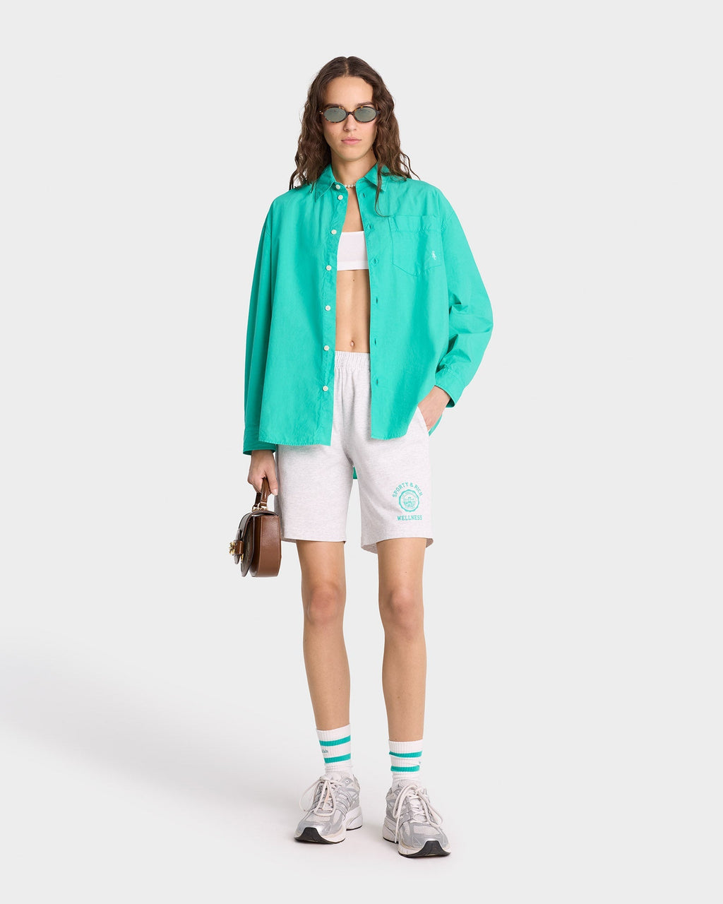 Chemise Src Oversized - Caribbean/White - Femme