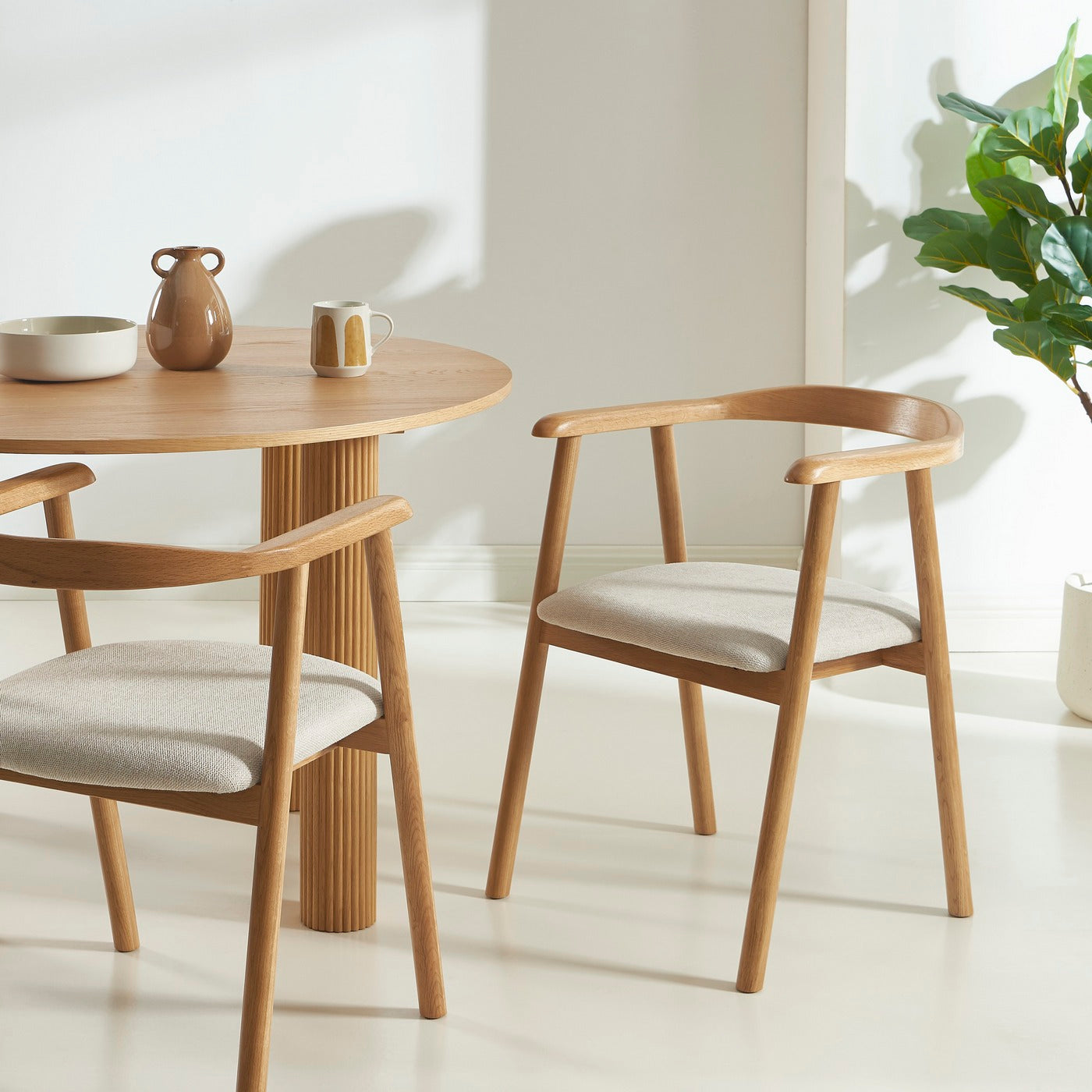 Lorenz - Sillas - Tela - Beige