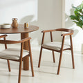 Lorenz - Chairs - Walnut Fabric - Beige