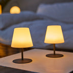 Twins - Lámpara de mesa inalámbrica - Acero - Gris