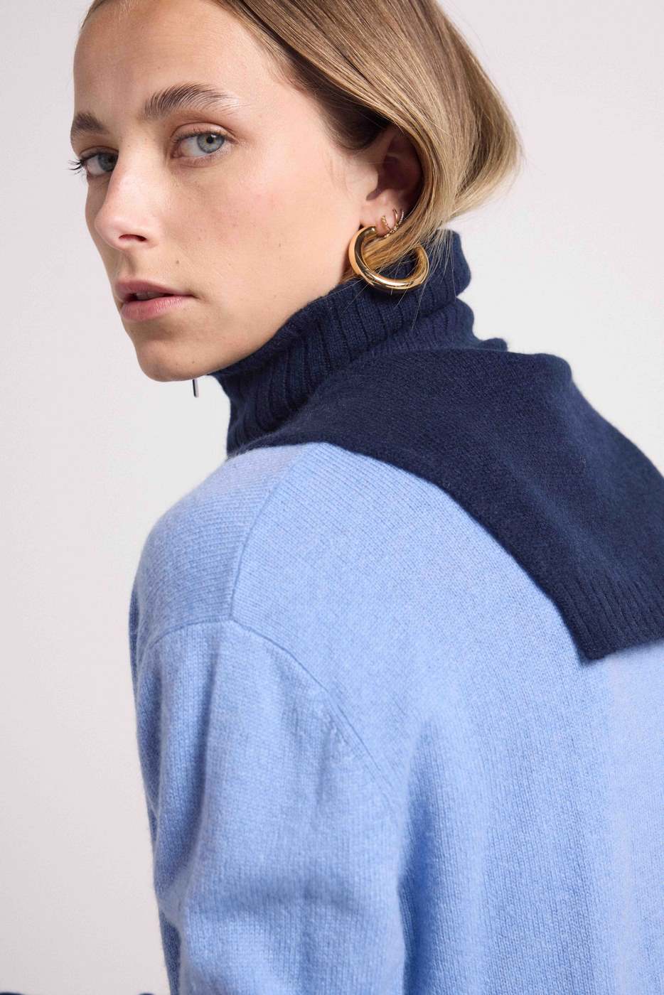 Col Camionneur Louise - Bleu Marine