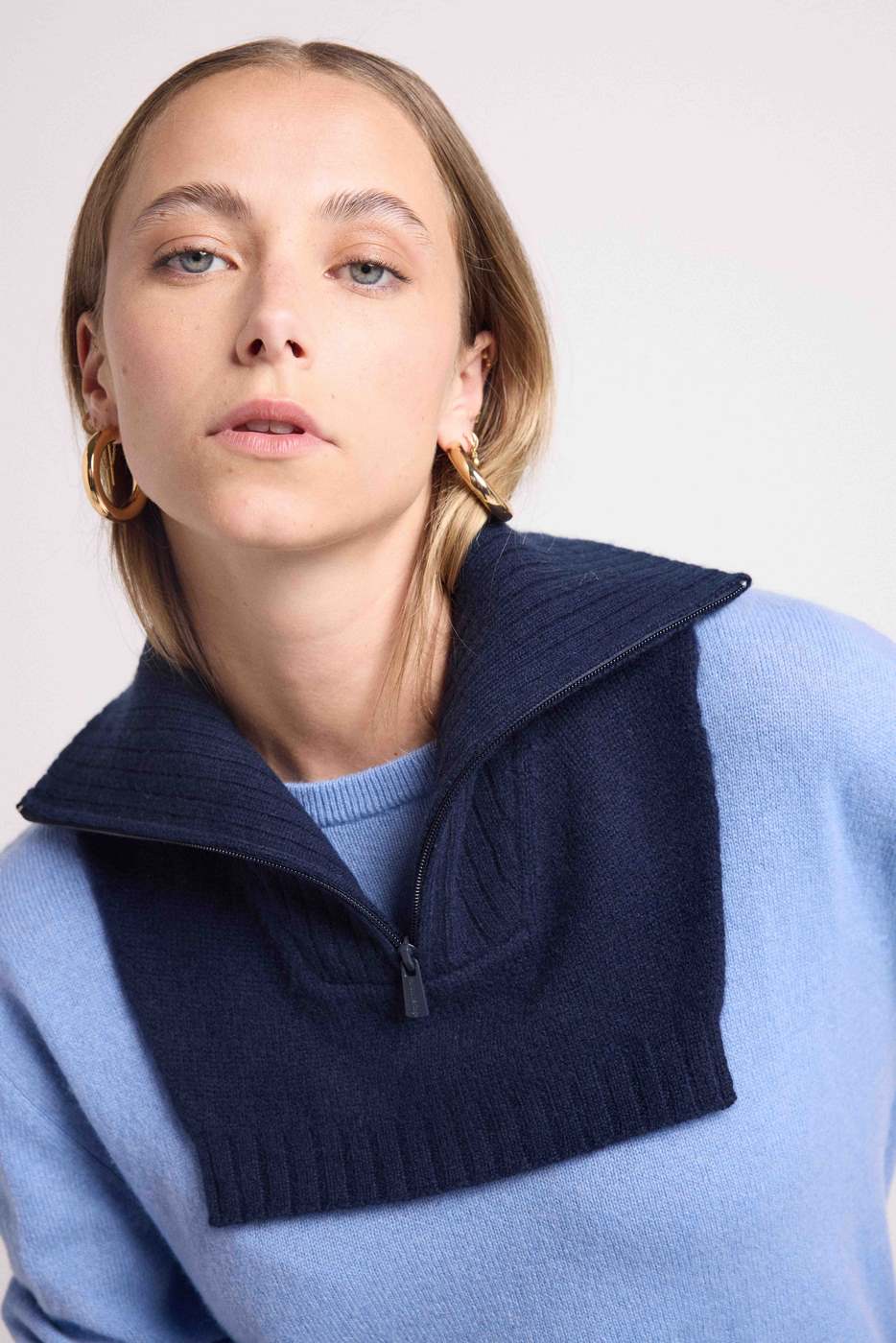 Col Camionneur Louise - Bleu Marine