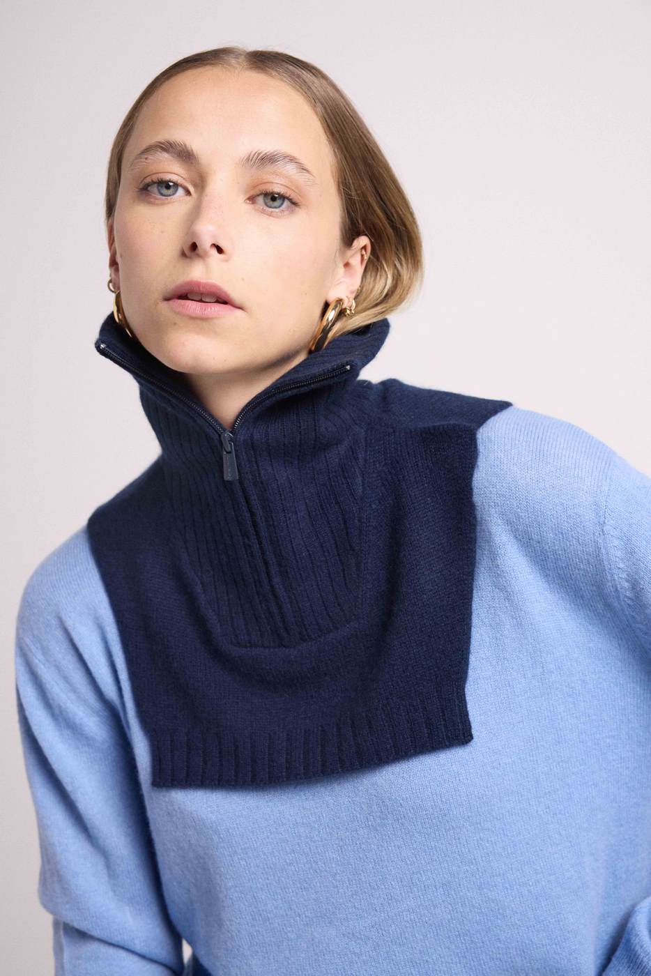 Col Camionneur Louise - Bleu Marine
