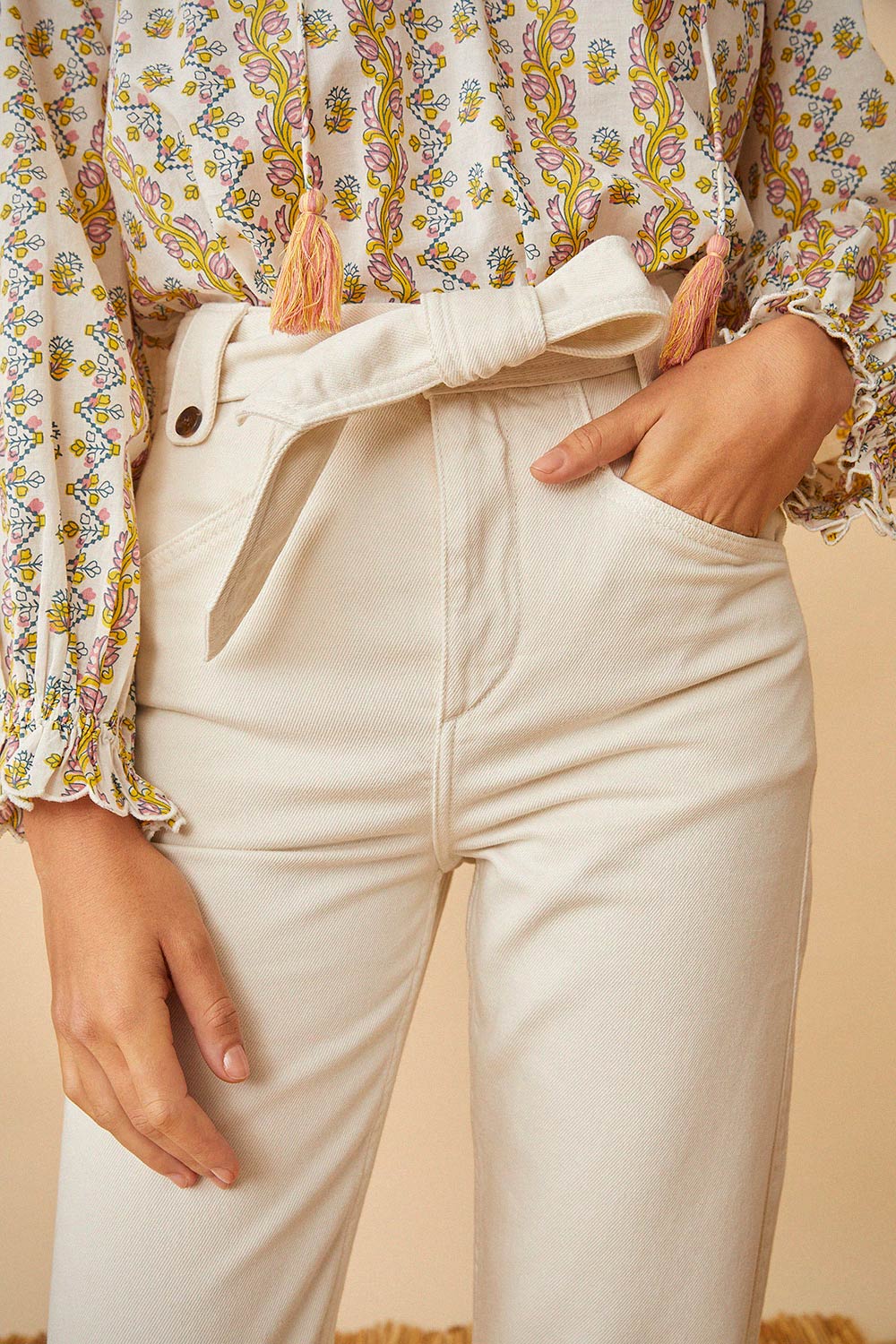 Pantalones Louisiana - Crema