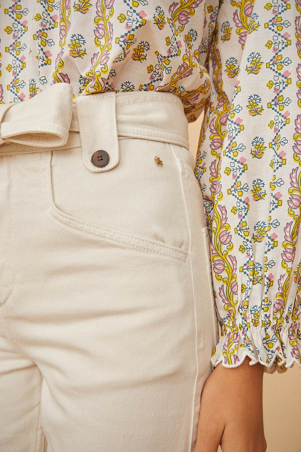 Pantalones Louisiana - Crema