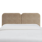 Louison - Tête De Lit - Tissu Jacquard Léopard - Beige
