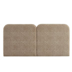 Louison - Tête De Lit - Tissu Jacquard Léopard - Beige