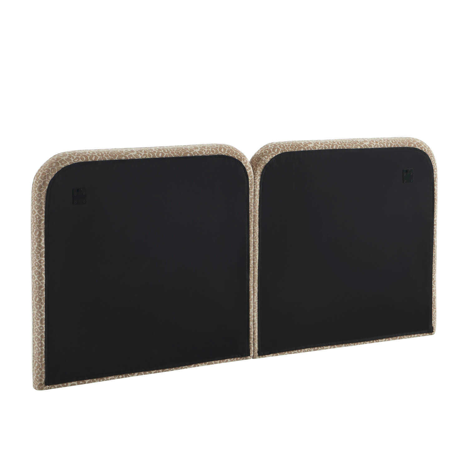 Louison - Tête De Lit - Tissu Jacquard Léopard - Beige