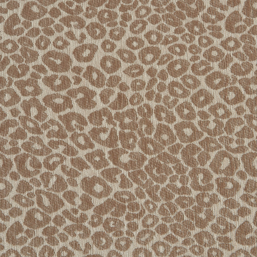 Louison - Tête De Lit - Tissu Jacquard Léopard - Beige