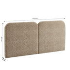 Louison - Tête De Lit - Tissu Jacquard Léopard - Beige