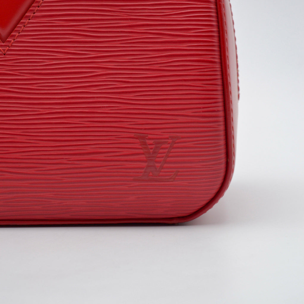 Louis Vuitton Jasmin Bag in Red Epi Leather
