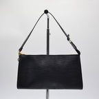 Pochette Louis Vuitton Accessoires Cuir Épi Noir