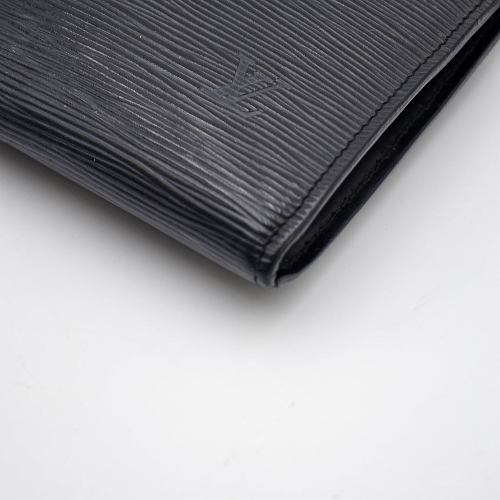 Pochette Louis Vuitton Accessoires Cuir Épi Noir