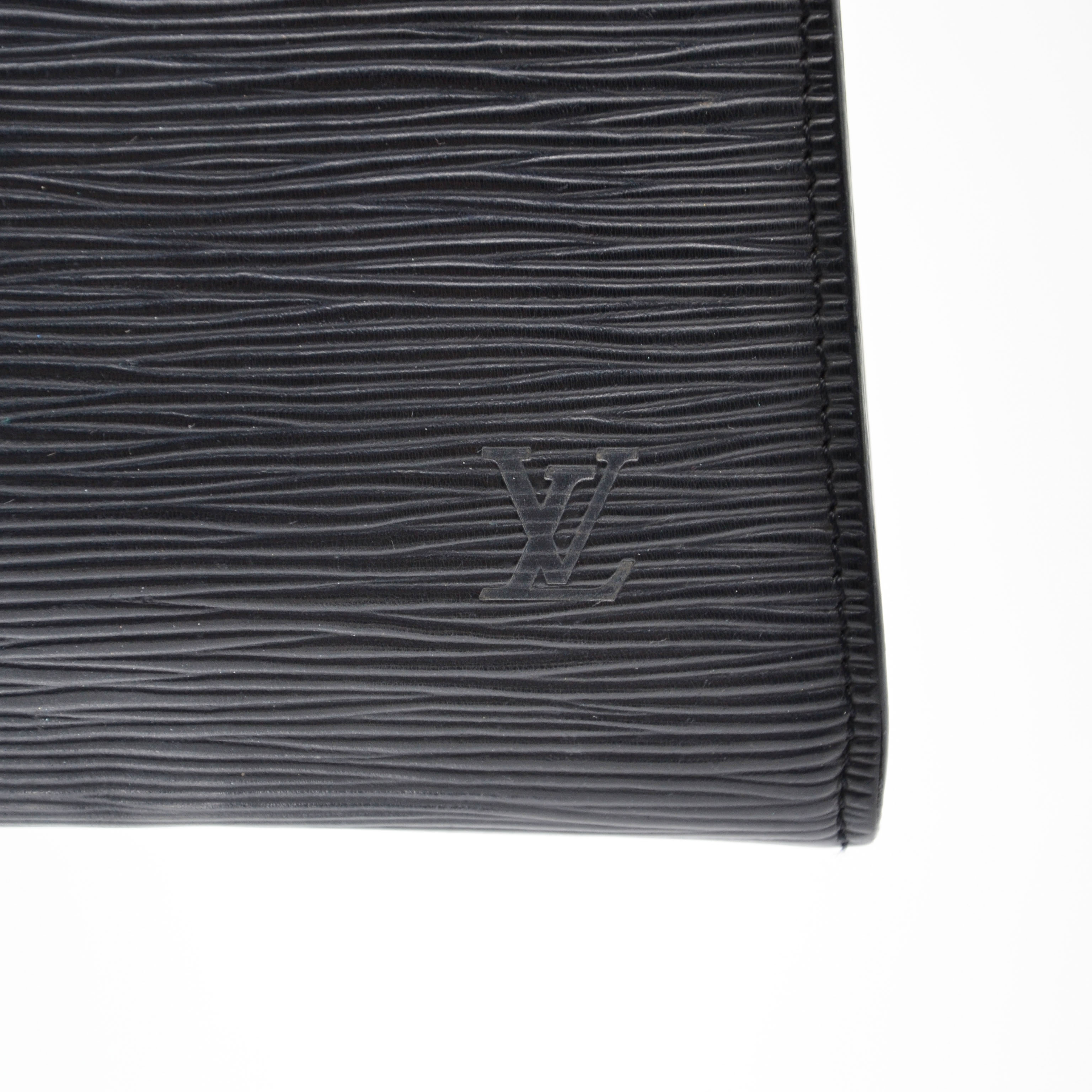 Pochette Louis Vuitton Accessoires Cuir Épi Noir