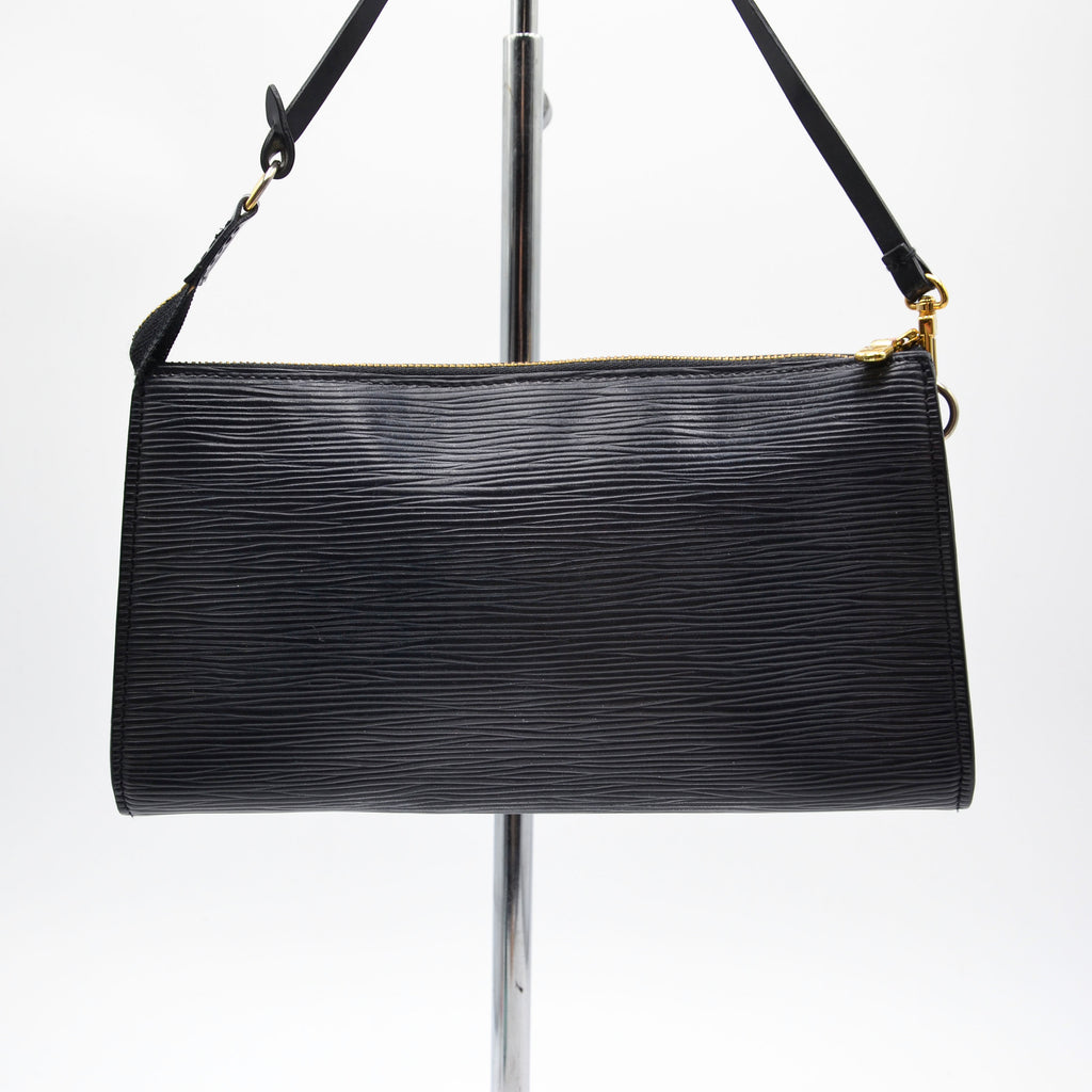 Pochette Louis Vuitton Accessoires Cuir Épi Noir