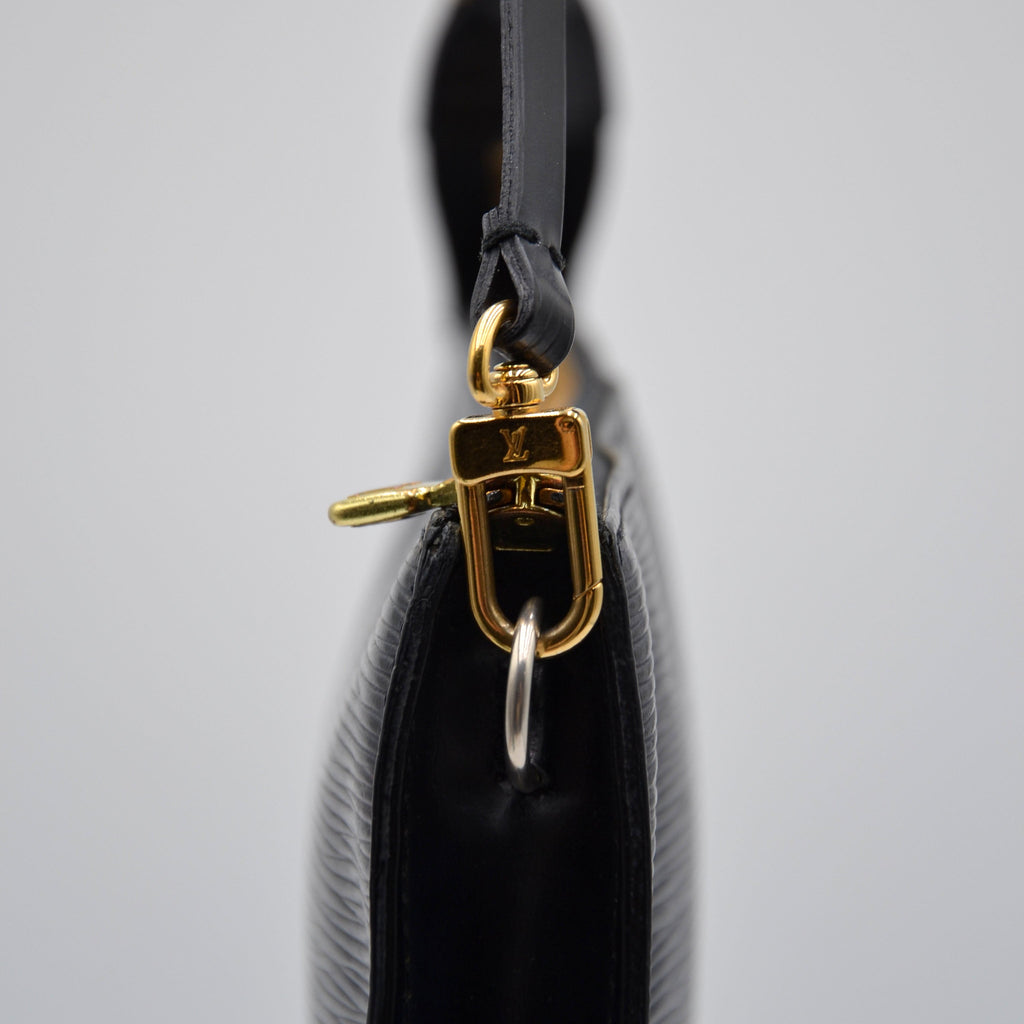Pochette Louis Vuitton Accessoires Cuir Épi Noir
