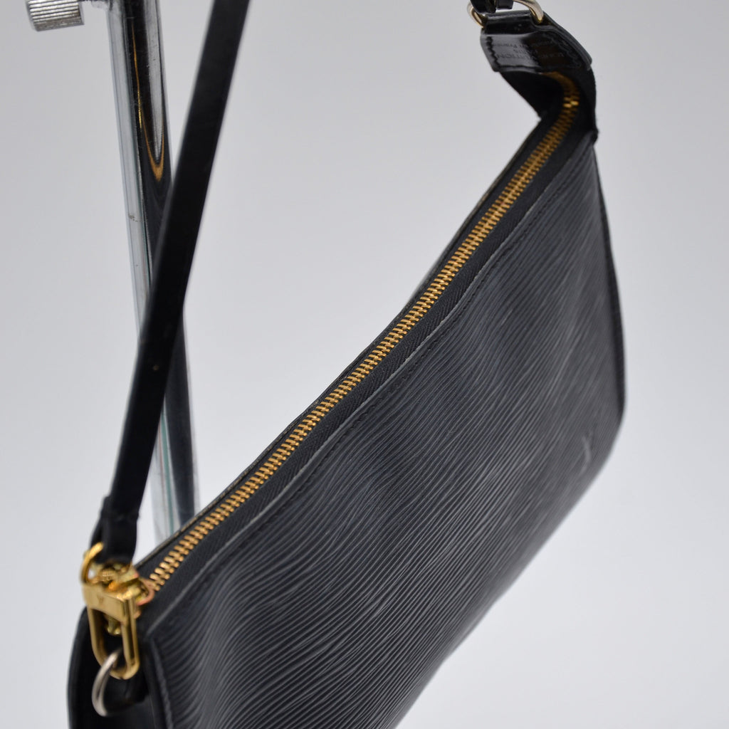 Pochette Louis Vuitton Accessoires Cuir Épi Noir